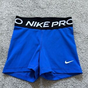 Nike Pro Blue Athletic Shorts